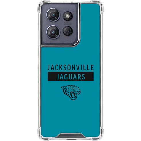 NFL Jacksonville Jaguars Teal Performance Series Moto G Play 5G (2025) Clear Case